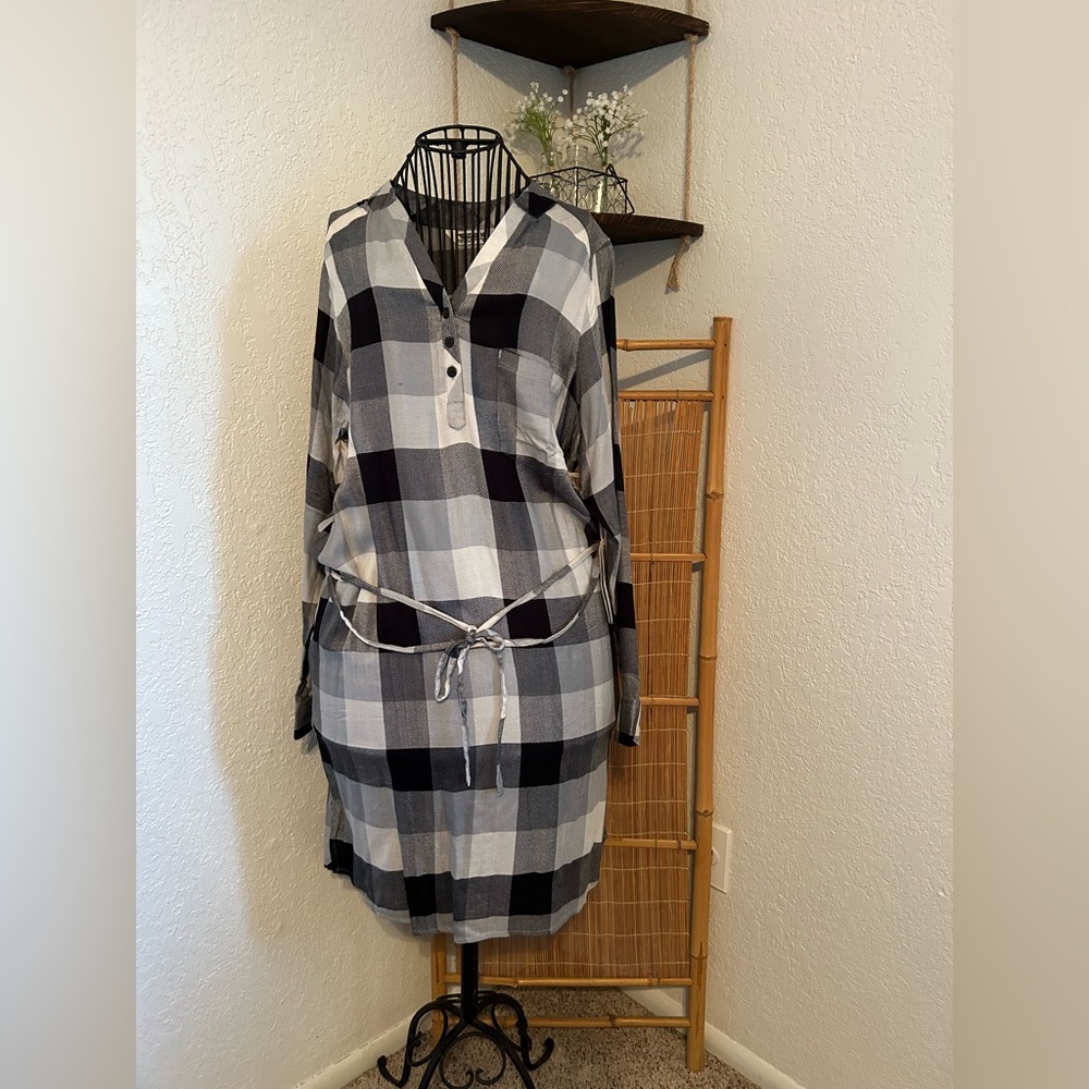 Black & White plaid dress